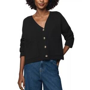 NEW SPLENDID libby cropped cardigan in black